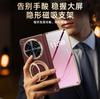 Applicable to OPPOFindN1 mobile phone case, magnetic bracket, leather biaxial hinge case and film integrated folding screen protection