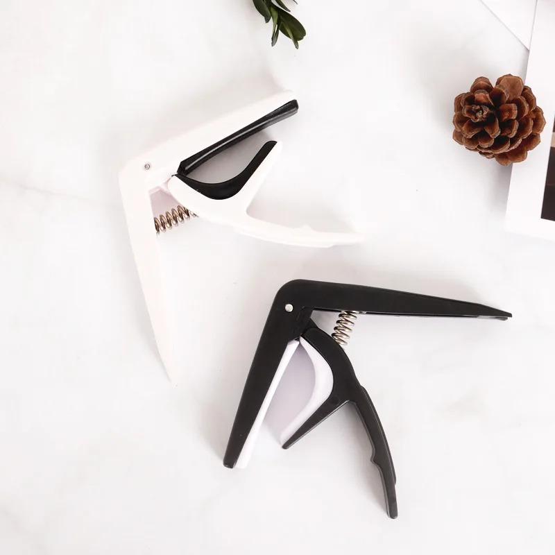Universal Acoustic Guitar Capo Clip Plastic Metal Clamp Changing Strings Tools For Wood Classic Electric Guitar And Ukulele