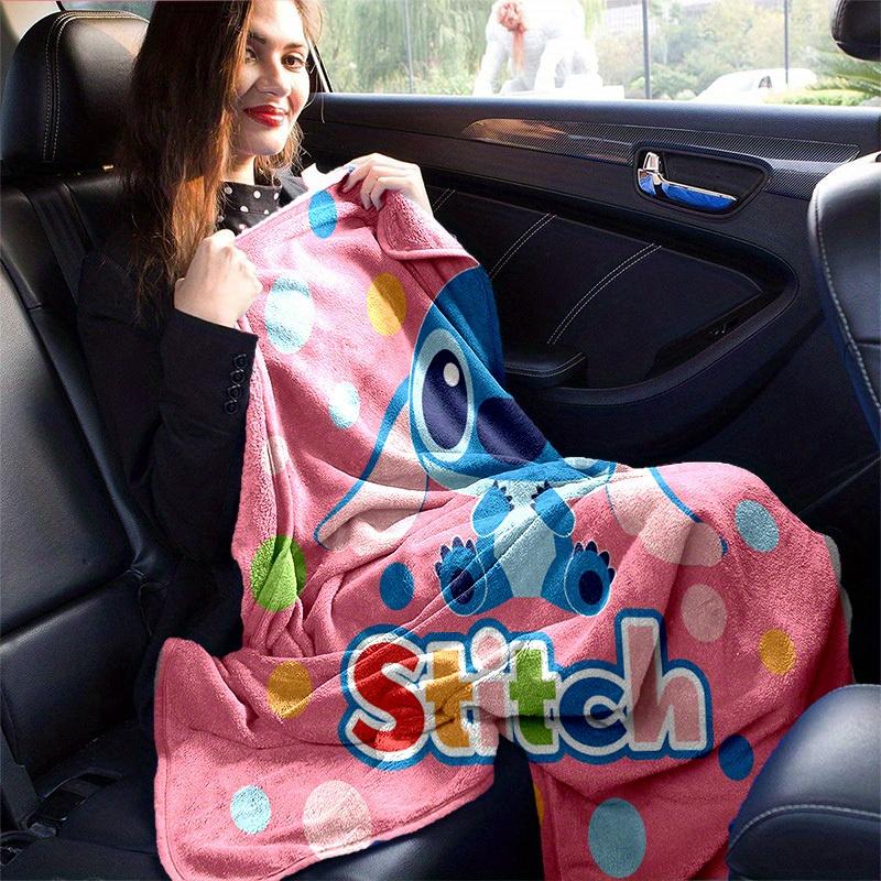 1pc. Cute Stitch Print Blanket, Perfect for Home, Office, Outdoor Use & Gift Idea