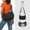Tomtoc Women's Large Capacity 9L Lightweight Round Shoulder Bag, Compatible with 11-inch iPad Pro M5 (2025), iPad Air, Crescent Shape Crossbody Bag,