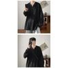 Autumn Korean Streetwear T Shirt Men Fashion Hip Hop Baggy Casual  Solid Color Loose Long Sleeve Tees