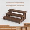 Outdoor Solid Wood Ladder Plant Stand Set