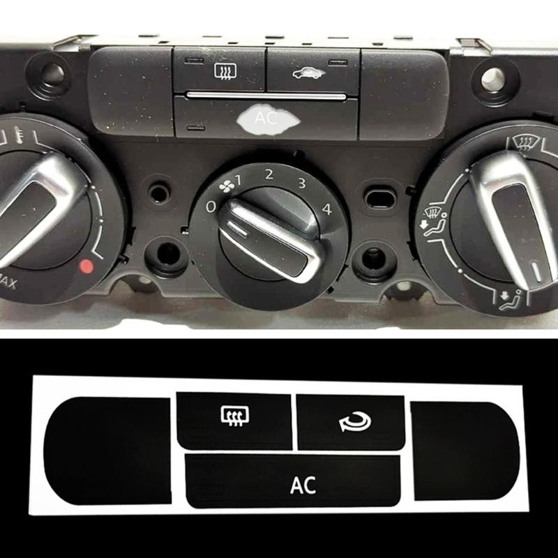 High Temperature Resistant Air Conditioner Control Panel Decals Sticker Labels Anti Fade PET Film Easy Installation