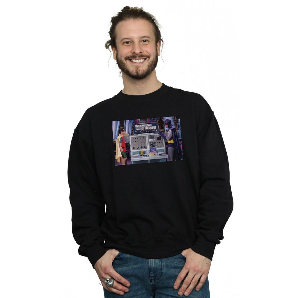 DC Comics Mens Batman TV Series Batcomputer Sweatshirt