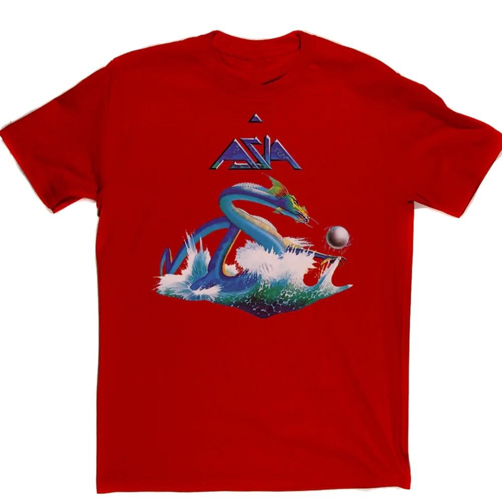 Asia band HOT NEW red shirt  Cotton Unisex All sizes S-5Xl AD524 Unisex T-Shirt XXL