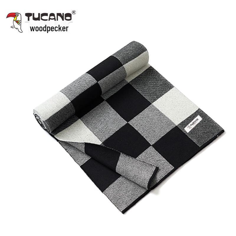 TUCANO Men's Classic Plaid Winter Scarf