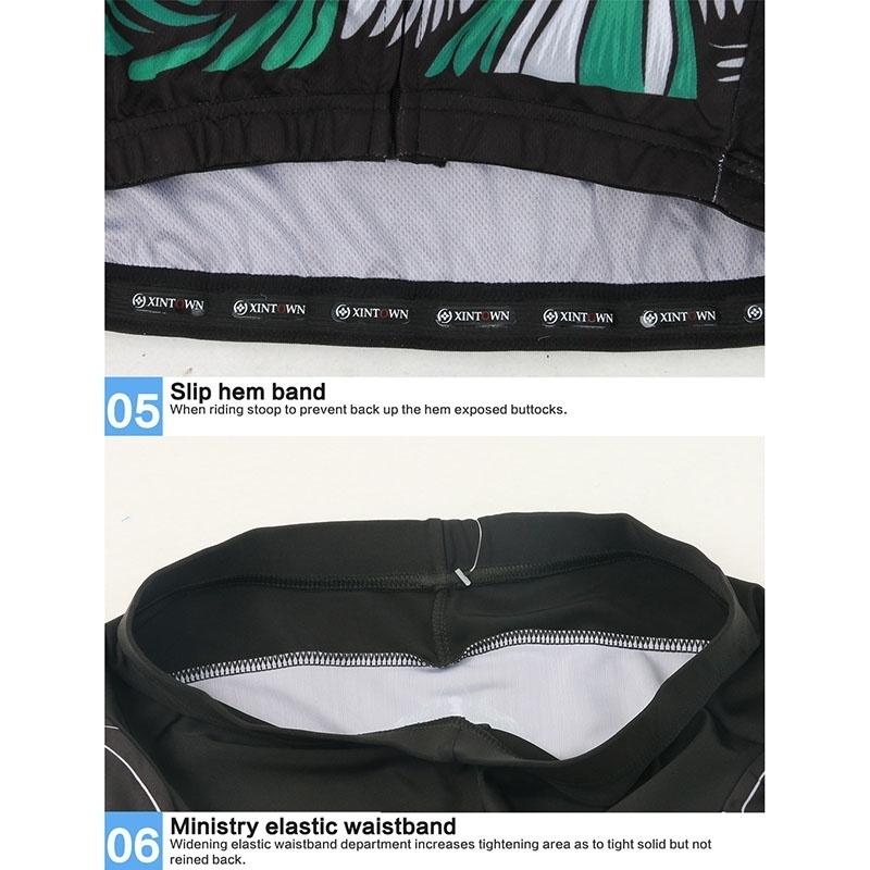 Oddychające koszulki rowerowe Zestaw odzieży rowerowej Szybkie suche męskie ubrania rowerowe z długim rękawem Garnitur nosić rajstopy