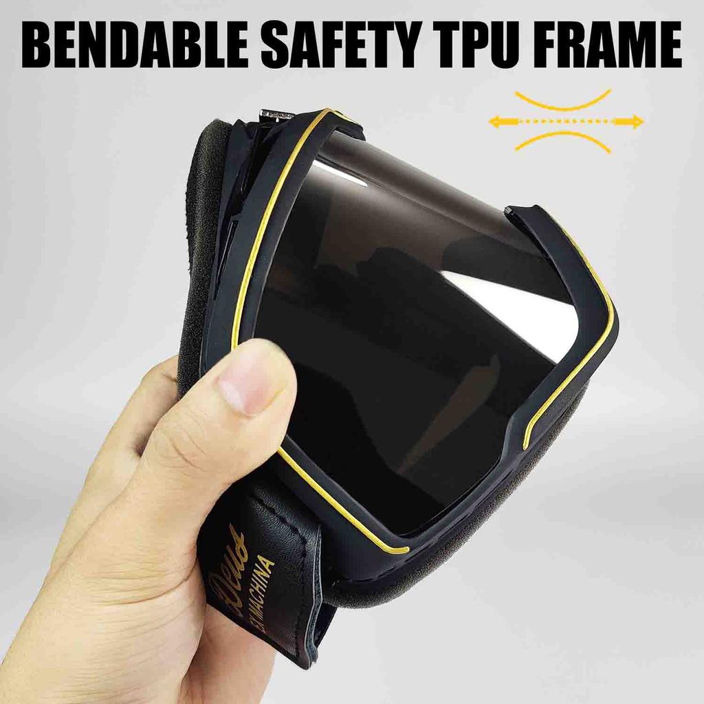 Kask motocyklowy retro motokrosowy gogle pilotażowe jet vintage motocyklowe skuterowe okulary offroadowe okulary