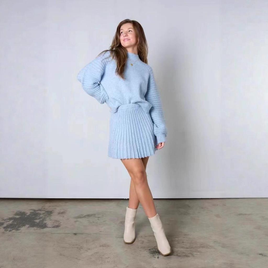 2023 Herbst/Winter Damen Europäischer und Amerikanischer Pullover Set