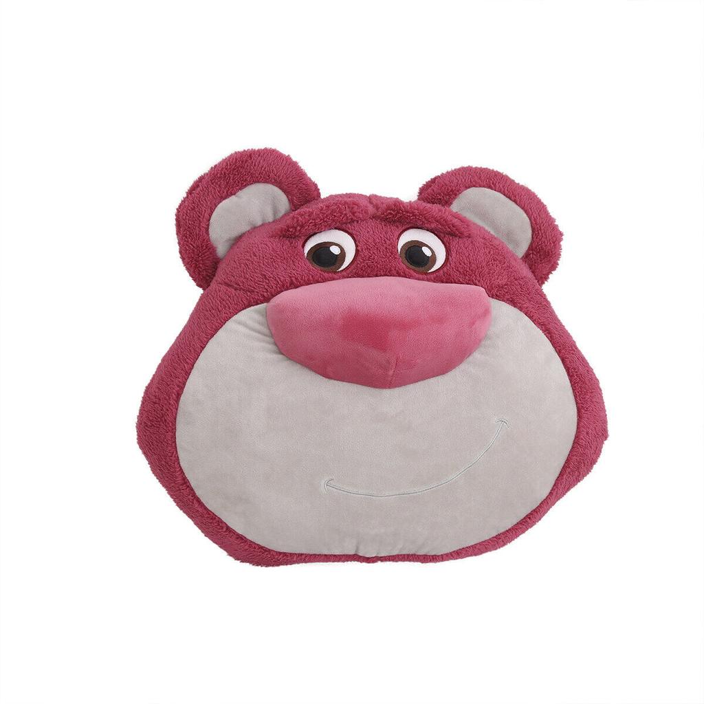 Cartoon Strawberry Bear Pillow Hand Warmer Office Air Conditioning Nap Blanket 3-in-1 Large Plush Cushion