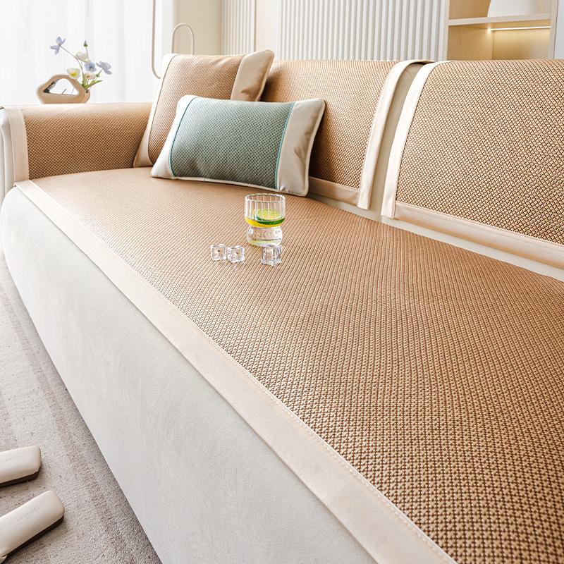Summer Sofa Mat Cushion Sofa Cushion Summer Cool Cushion Non-Slip Seat Cushion Cover  New Seat Cushion Ice Silk Cover