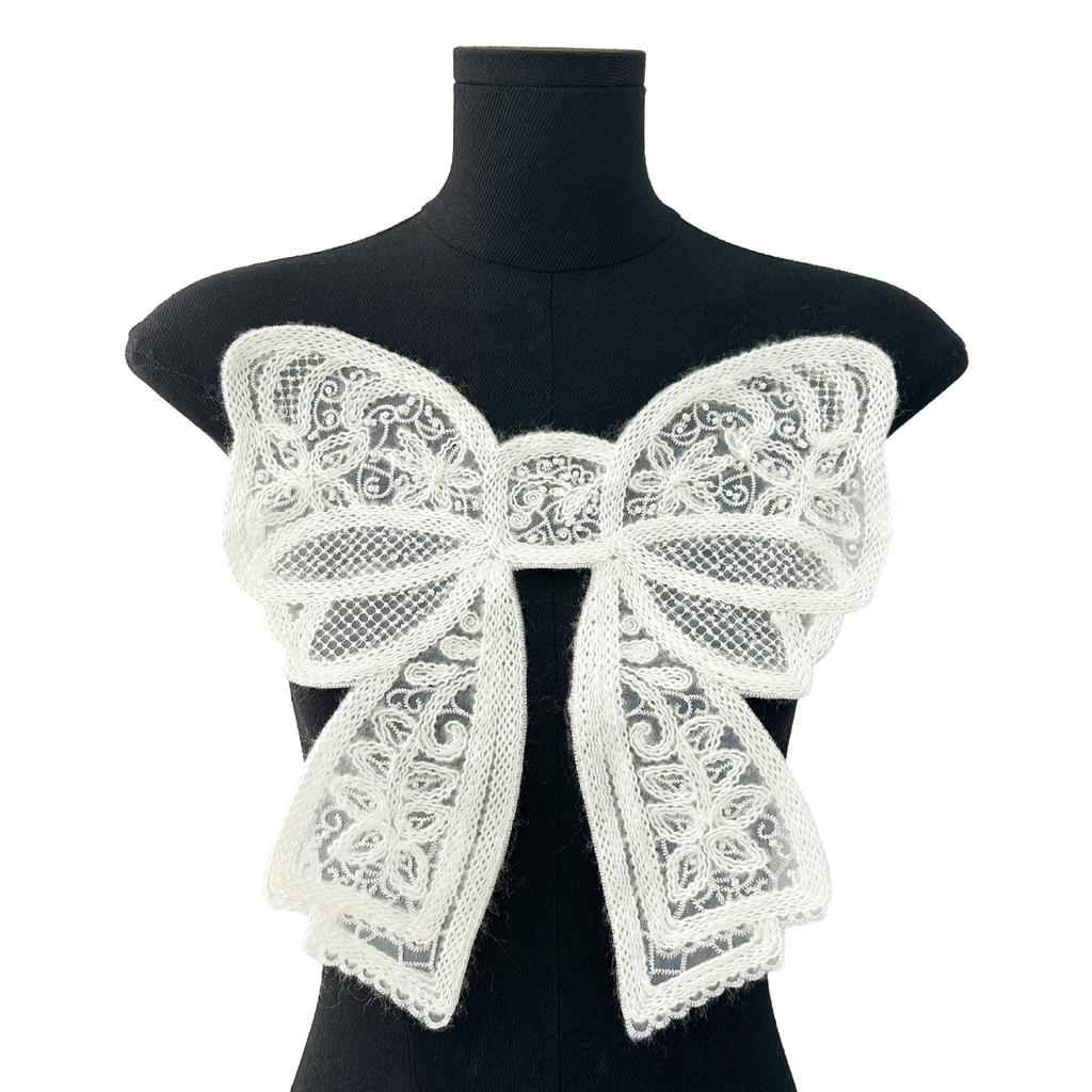 Wool Embroidery Bead Bow Decoration Diy Clothing Accessories Women'S Clothing Children'S Clothing Decal Patch Lace