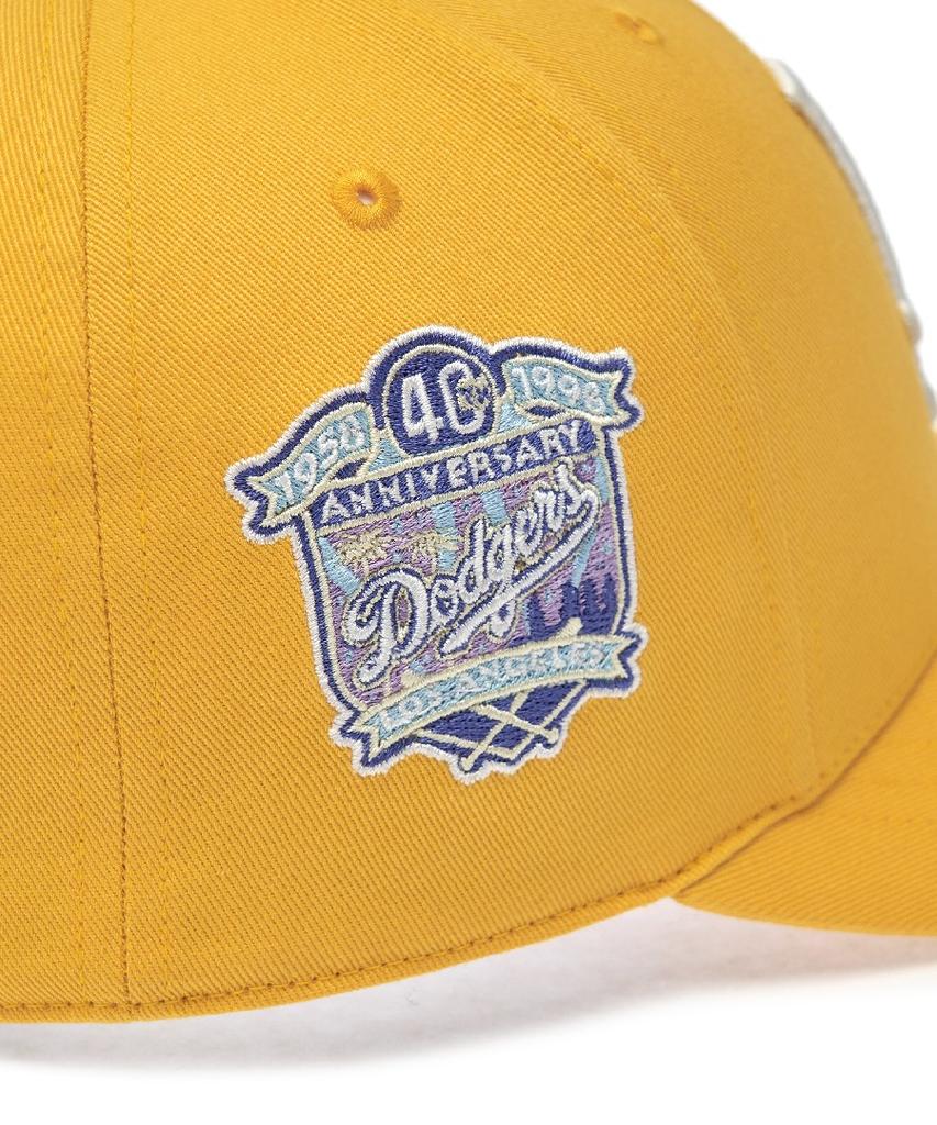 Emelbi Signature All-Over Patch Structure Ball Cap La (Mustard)