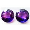 Natural Purple Tanzanite Loose Gemstone Round 16.00 Ct Pair for Jewelry Making and Gem Collections
