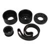 Belt Drive Pulley Kit Anti Slip PCE415.1008 Replacement for Ford Small Block Engine 318 340 360 Black