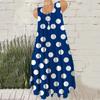 Round Dot Pattern Fashion Women Mini Dresses Summer Sleeveless 3D Printing Street Ladies Trend Dress 3XL Plus Size Casual Dress