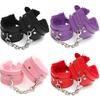Sexy Adjustable Pu Leather Plush Handcuff Ankle Cuff Restraints Bondage Sex Toy Muply Restraints Sex Bondage Exotic