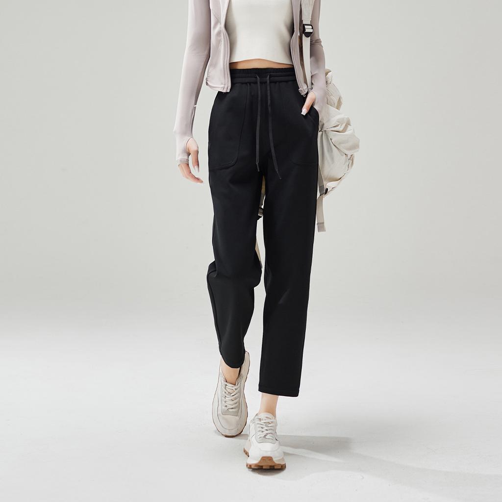 Women's Elastic Waist Strap Sports and Casual Small Leg Pants