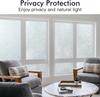 Window Privacy Film Frosted Glass Window Film Static Cling UV Blocking Removable Window Clings Vinyl Window Coverings for Home