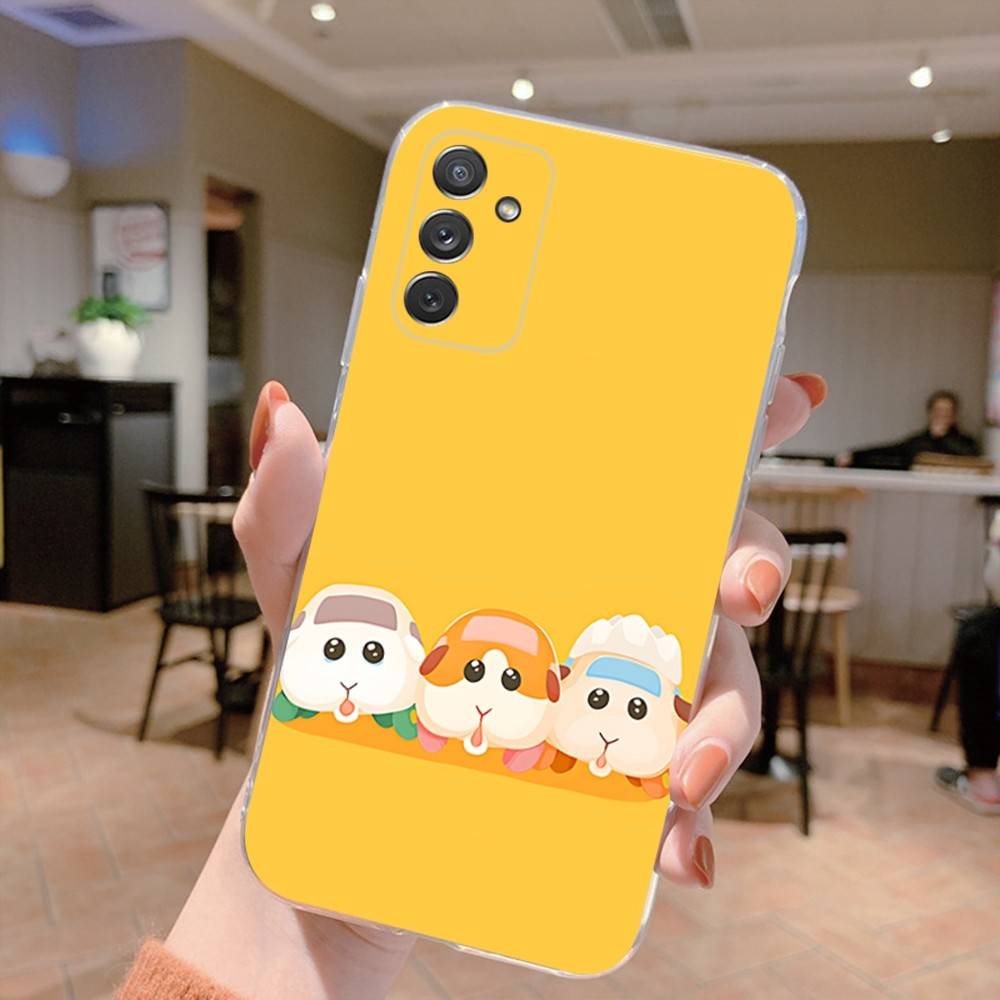 

Cute PUI PUI M-MOLCAR Phone Case For Samsung S 23,22,10,9,8 A 71,52,51,30,21S,12 PIus,E,Lite Note20 Ultra Clear Soft SamsungS23 5G