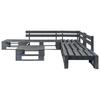 6 Piece Grey Pallet Wood Garden Sofa Set