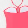 Mode Effen Kleur Halterband Slank Driehoek Bikini Badpak Voor Vakantie