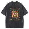 Christmas Elements Thanksgiving Christmas Gothic Christmas Washed Tee Shirt  Tops & Tee