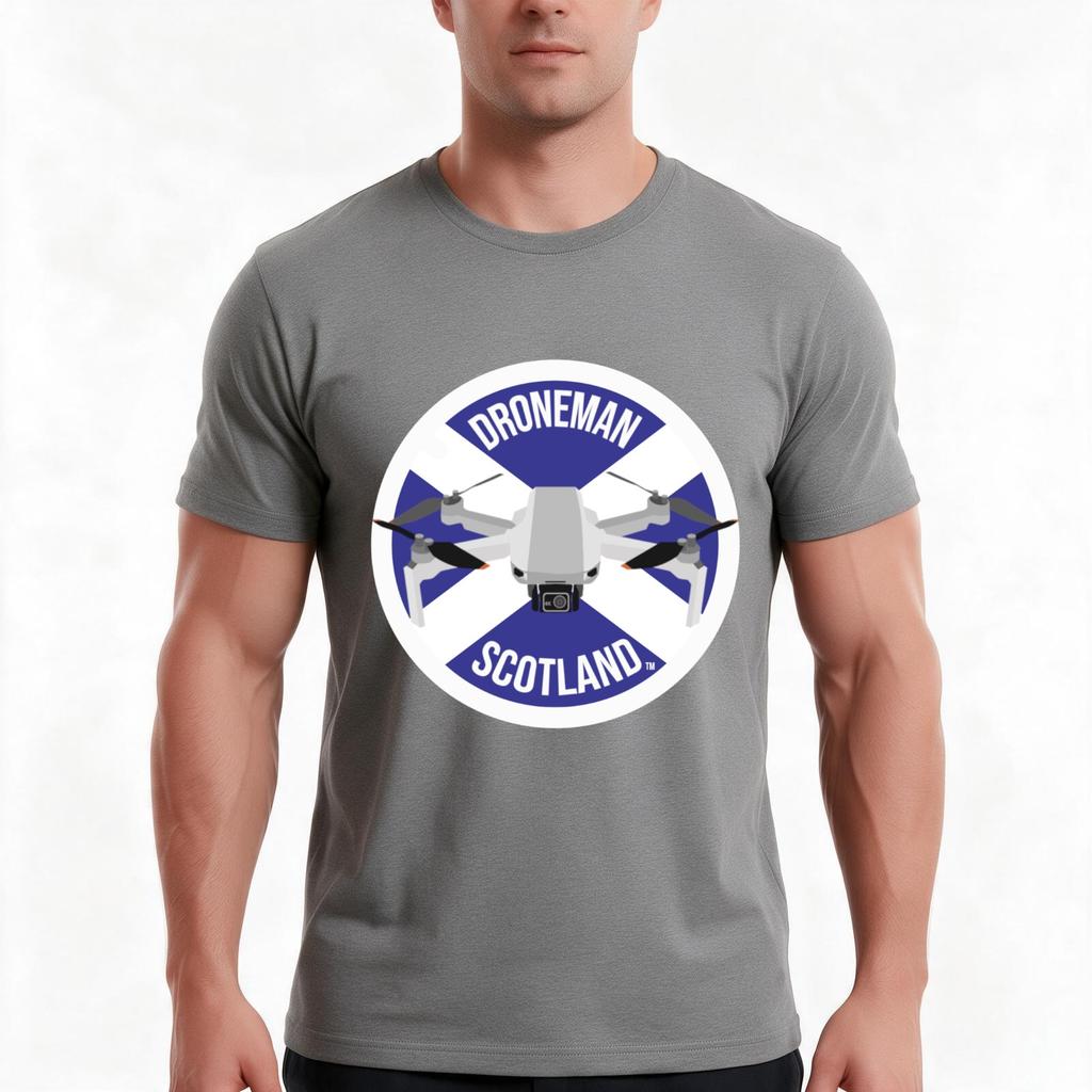 Droneunisex Scotland Logo Tshirt Summer Casual Cotton Tee Oversized Streetwear Tops Vintage Graphic Print Unisex Unisex Unisex