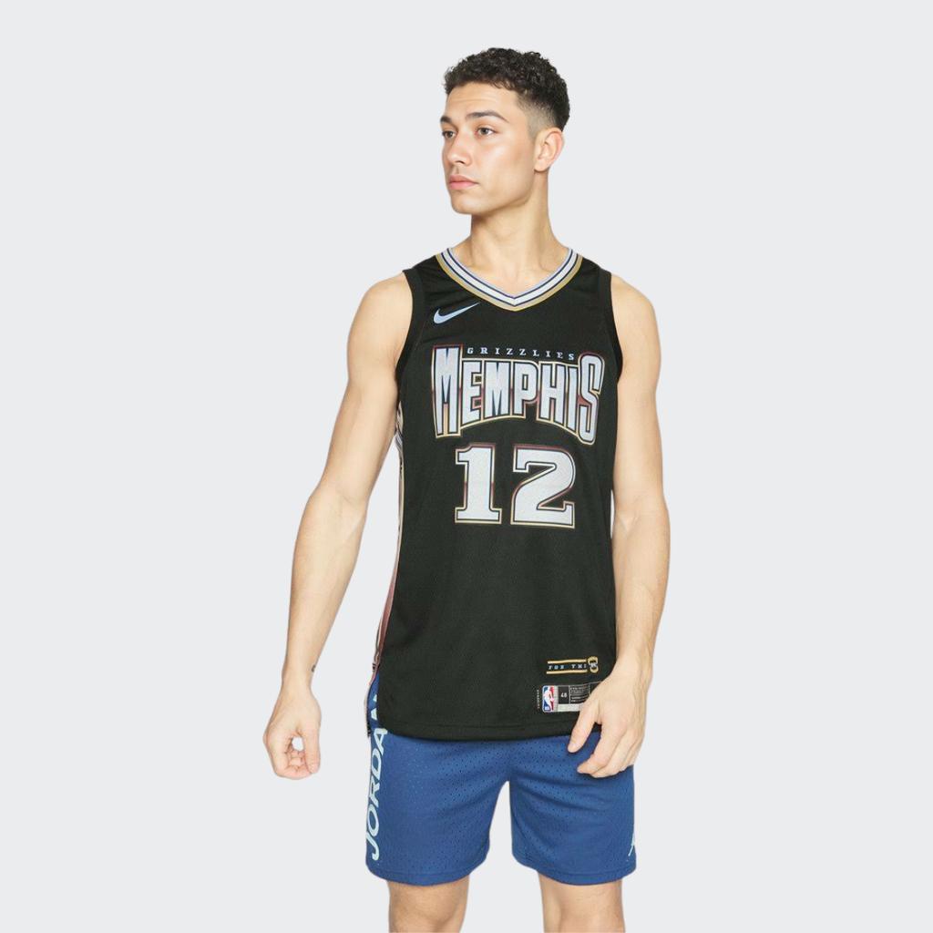 Nike Team Alphanumeric Logo Print Basketball Jersey AU Player Edition 22-23 Season Men Tops Black DQ0199-010