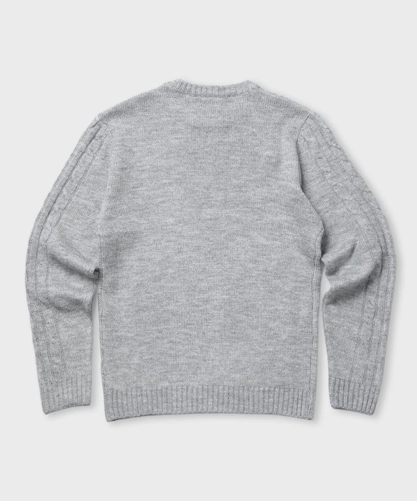 PANICALE Cable Knit Sweater [Gray]