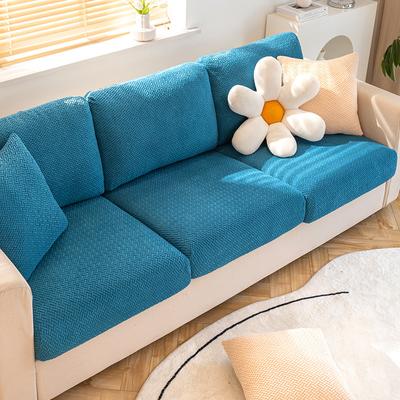 Solid Color Polar Fleece Sofa Cover All-Inclusive Universal Elastic Sofa Cover Four Seasons Anti-Cat Scratch Sofa Cover