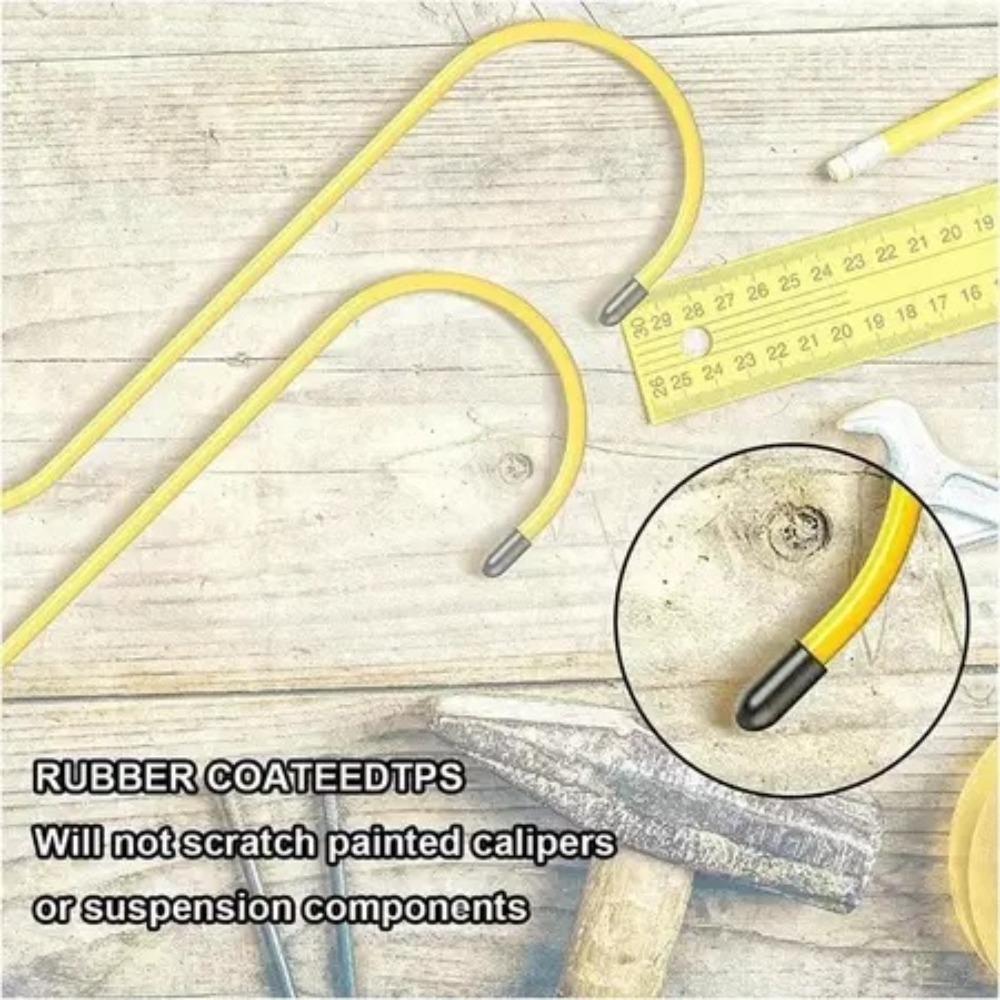 Car Brake Caliper Hook Auto Brake Calipers Hooks with S Shape Rubber Tips Universal Tools for Brake Bearing Axle Suspension Work