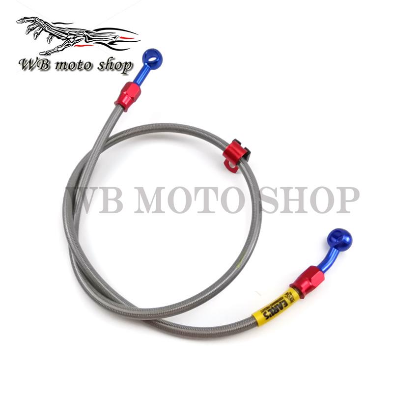 Universal Motorcycle Brake Hose Line Dirt Bike Braided Steel Hydraulic Reinforce Oil Hose 85cm Banjo for Honda DIO ZX yamaha JOG