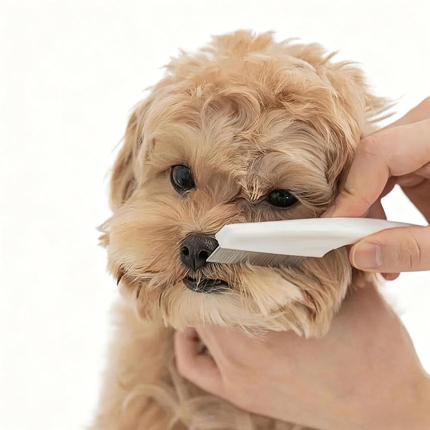 Nettoyage et Baignade pour Animaux Poils Dents Visage Yeux Aiguille Peigne Anti-Puces pour Chats et Chiens pour le Toilettage