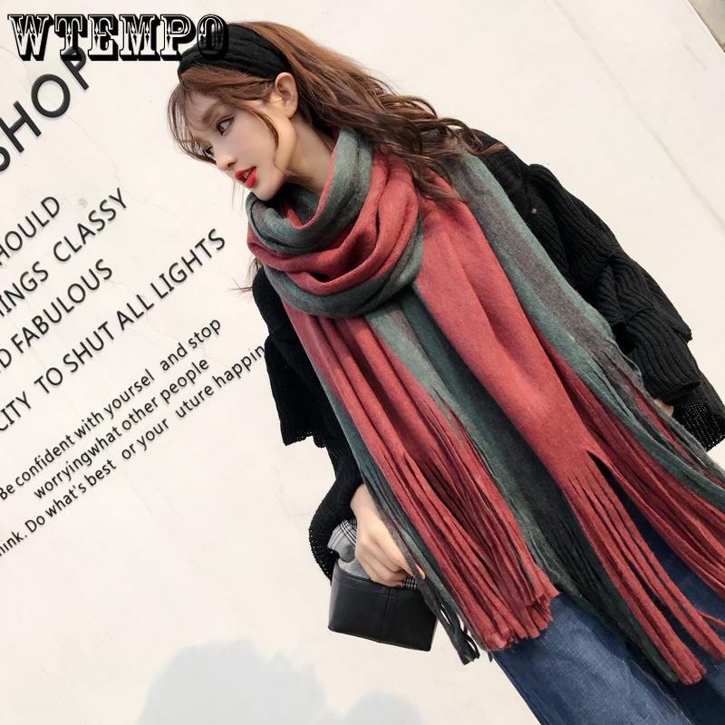 Scarf for Women Plaid Scarves Winter Warm Oversized Pashmina Tartan Scarves