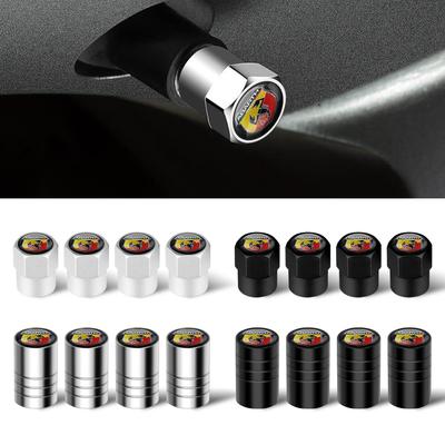 4 ks hliníková krytka ventilku pneumatiky kola auta Autopříslušenství Pro Fiat ABARTH Argo 124 500 595 Fiorino Grande 600 500L Ducato