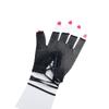 Breathable Girls Black Punk Mesh Lace Women Fishnet Gloves Fingeless Mittens Long Gloves Net Mitten