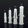 White Plastic Expansion Plugs/Screws 6MM, 8MM, 10MM, 12MM - 1000 pcs/bag