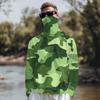 Lightweight Hooded Sun Protection Shirt Full Face Cover Long Sleeve Rash Guard Shirt for Outdoor Activities Breathable Quick Dry