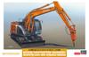 Hasegawa Hitachi Construction Machinery Hydraulic Excavator ZAXIS135US Hydraulic Breaker Specification Machine Plastic Model 66109 1/35