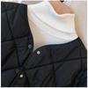 Winter Cotton-Padded Jacket for Women  Autumn New Korean Sle Versatile Lightweight Rhombus Plaid Cotton-Padded Jacket