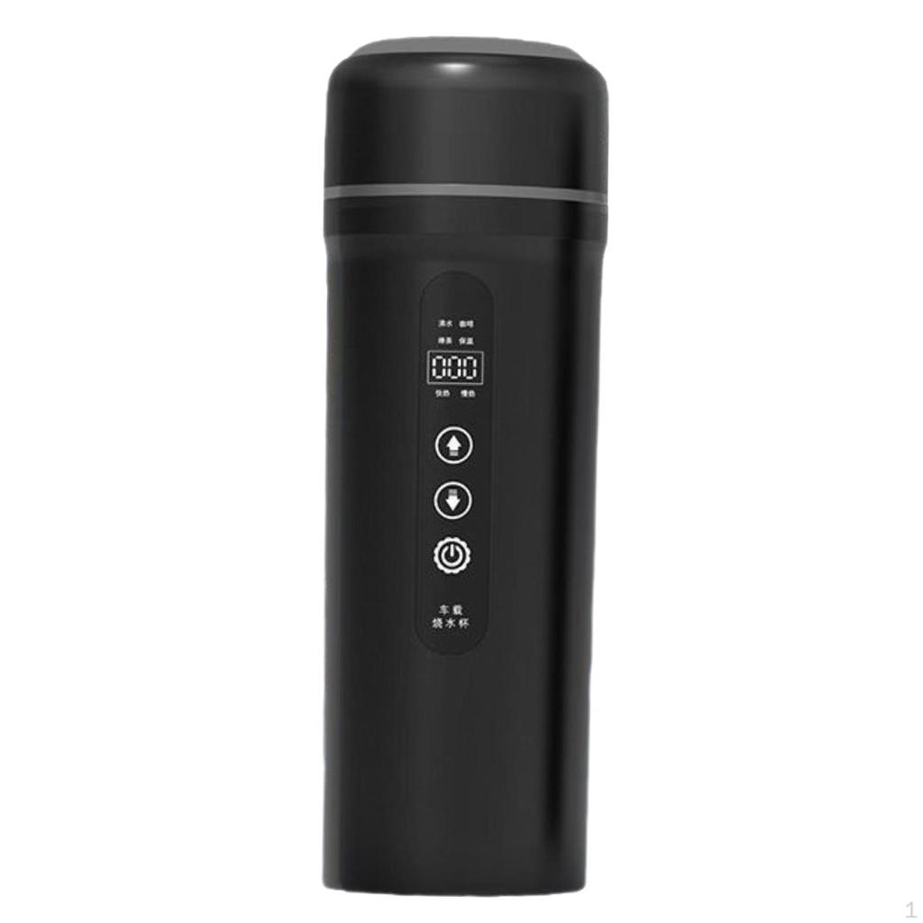 Czajnik elektryczny samochodowy 0,4 l do podróży ze stali nierdzewnej