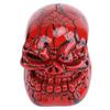 Skull Shift Knobs Resin Comfortable Grip Samurai Skull Shifter Handle Knob with 3 Adapters for Most Manual Transmissions Car Red