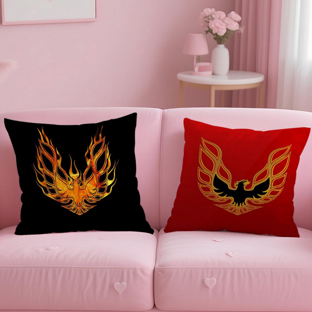 classic car brand Pontiac Cushion Cover Soft EasyWash Pillow Case Versatile for Couch Bed Travel and Office