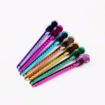 12Pcs Dividing Duck Bill Clips, Clamp Hair Styling Clips Hairpin Metal Hairdressing Sectioning for Salon Styling Tools