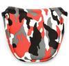 Golf Head Cover Putter Cover with Magnet for Mallet Compatible with Odyssey 2 Ball TaylorMade Spider Putter Camouflage Camo (Red)
