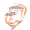 2022 Korean Fashion Women's Diamond Flash Open Ring - Stylish Hollow Design