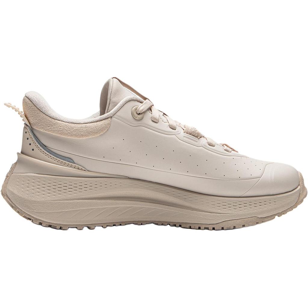 New LiNing SOFT PLUS SHIELD Abrasion Resistant Slip Resistant Low Top Casual Shoes Women's Oat Gray AGLU230-4