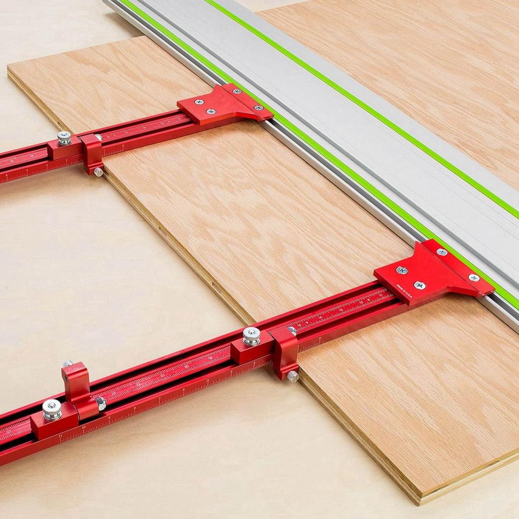 Parallel Guide Rail System Aluminum Alloy Anti Rust Wear Resistant Guide Rail Joining Set for Circular Saw