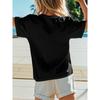European sizes Live Free Christian Conservative Slogan T-Shirt - White Short Sleeve Round Neck Casual Tee with Black & White Lettering